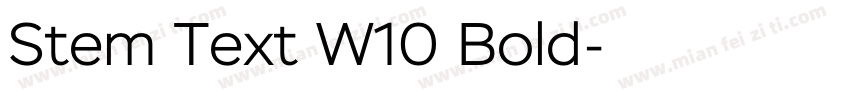 Stem Text W10 Bold字体转换